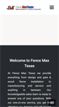 Mobile Screenshot of fencemaxtexas.com
